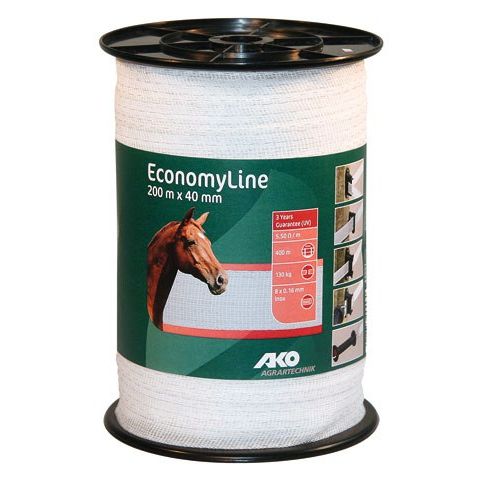 Traka za električni pastir 200m x 40mm EconomyLine