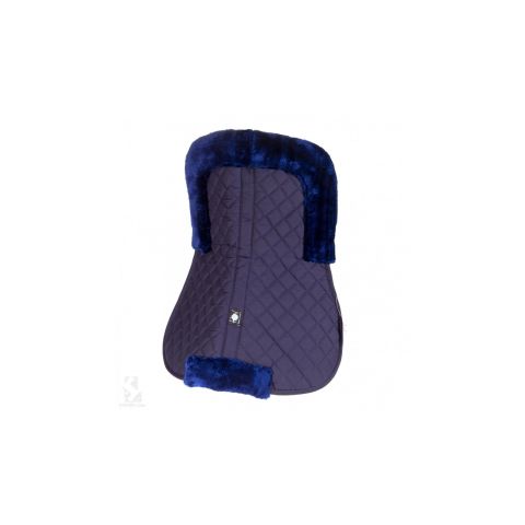 Podsedlo za konje Riding World 3full crno i teget