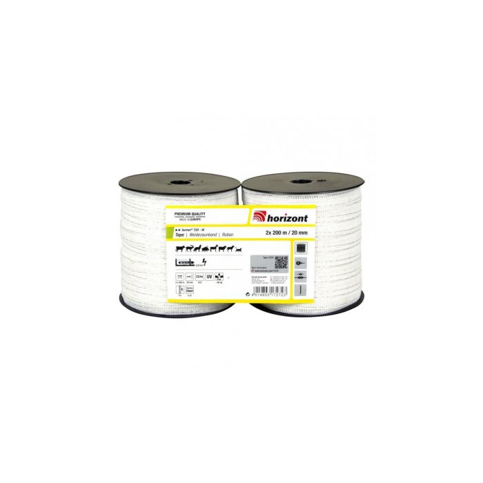 Traka za električnog pastira Farmer 2x200m 20mm Horizont