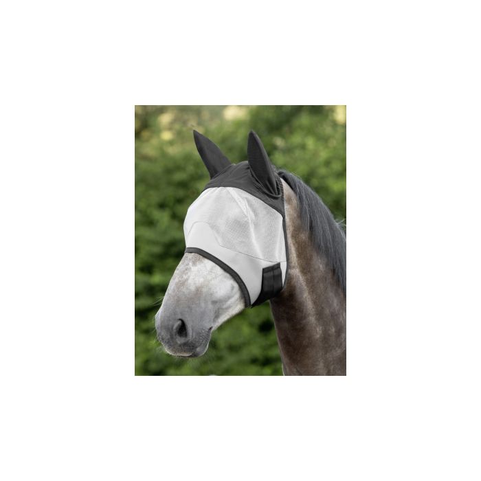 Maska za konje protiv insekata crni Pony
