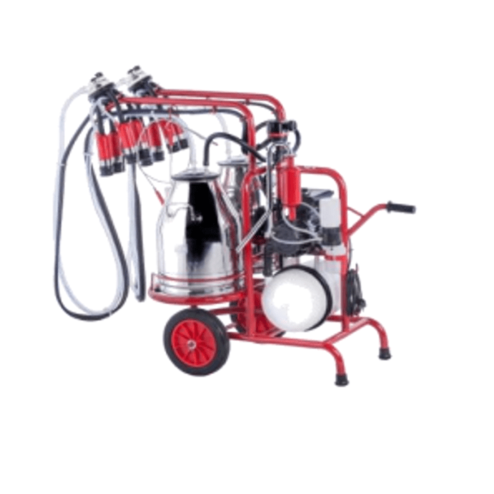 Pokretna muzilica za dve krave sa dve kante