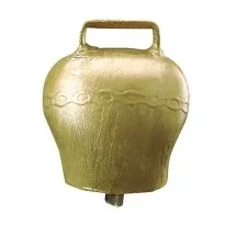 Čelično zvono, oblo, boja bronze, visina 60 mm