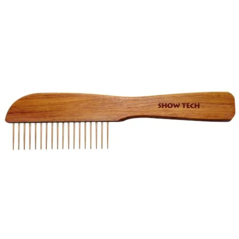 Češalj za pudle od ružinog drveta Show Tech, 23cm