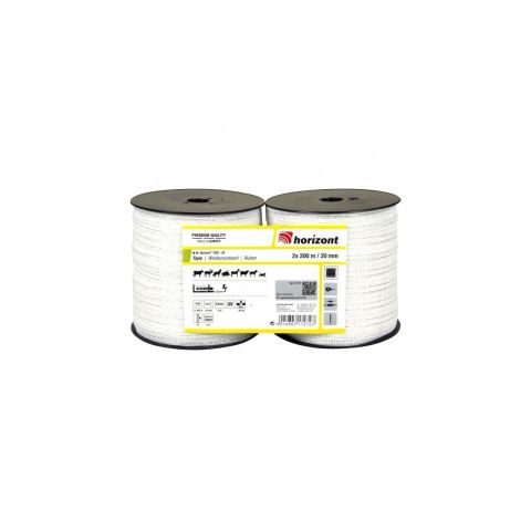 Traka za električnog pastira Farmer 2x200m 20mm Horizont
