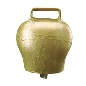 Čelično zvono, oblo, boja bronze, visina 60 mm